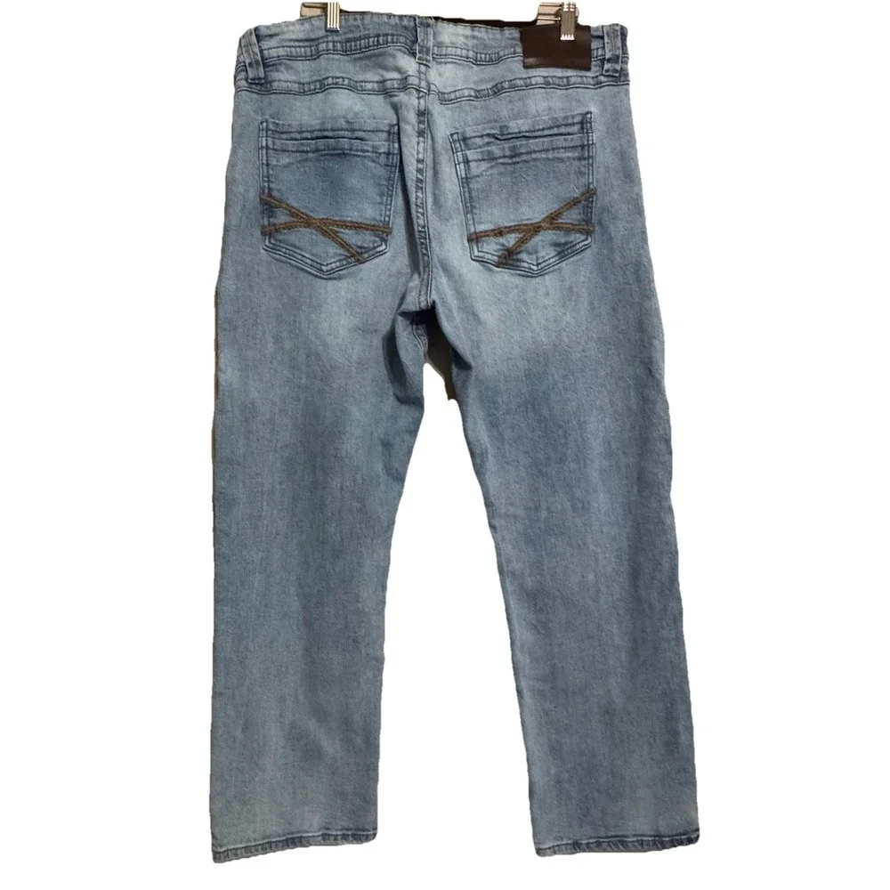 TK Axel Jeans Men's *FITS 36x31 Slim Boot Medium Wash‎ Stretch Denim